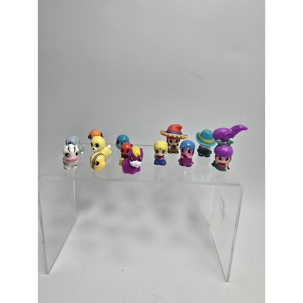 Squinkies 1" Mini Rubber Figures Toy Lot Horse, Dog, Fish